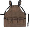 TOPINCN Woodworking Apron Multipurpose Waterproof Apron With Tool Pockets Garden Workshop 11 Tool Pockets Adjustable Leather Belt Suitable for Men And Women