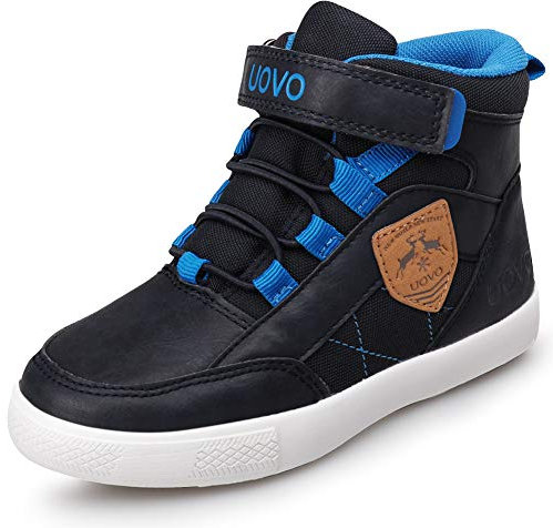 UOVO Kinderschuhe Jungen Turnschuhe Jungenstiefel Sneaker Outdoor rutschfeste weiche Stiefel Blau 30