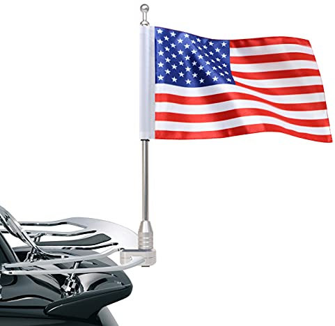 Motorrad Fahnenmast mit amerikanischer Flagge für Honda Goldwing GL1500 GL1200 GL1800 2001-2012