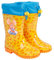 PERLETTI Stivali Pioggia Bambino Bambina Topo Gigio - Stivaletti Impermeabili Giallo Arancio Blu Unisex - Galosce Antipioggia con Suola Antiscivolo - Scarponcini Chiusura a Coulisse (Giallo, 24/25 EU)