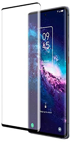 XMTON 3D Protector de Pantalla para TCL 20 Pro 5G 6.8,Curvado 3D 0.3mm Dureza de Grado 9H Protector de Pantalla de Vidrio Templado Protector para TCL 20 Pro 5G Smartphone (Negro-2)