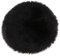 perfk Plüschteppich Kinderzimmer Flauschiger Kunstfell Schaffell Sitzpolster Sitzkissen, Schwarz 35cm