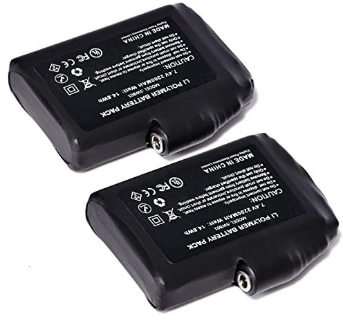SAVIOR HEAT Piles Rechargeables Li-polymère 7,4 V 2200 mAh pour Gants Chauffants, moufles et Chaussettes chauffantes