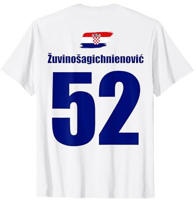 Kroatien Anti Island Bier Saufen Team Trikot T-Shirt