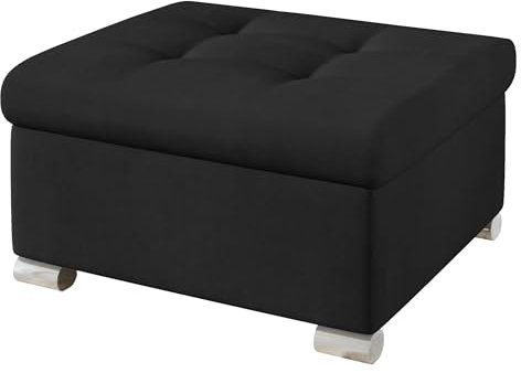 Mirjan24 Polsterhocker Niko klein Sitzbank Sitzhocker Fußbank Pouf Hocker Farbauswahl (Uttario Velvet 2980)