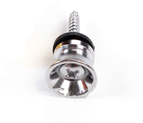 VSOLS 2 STÜCKE/Paar Gitarrengurt Bass Gürtelschnalle Gitarrenzubehör (Color : Silver)