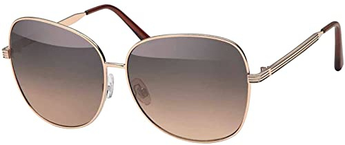 BEZLIT Piloten Sonnenbrille für Damen & Herren – goldfarbener Metallrahmen, UV400, Polycarbonat-Gläser, Filterkategorie 3 (dunkle Varianten) für starkes Sonnenlicht, STVO-zugelassen