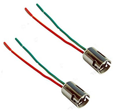 ShuoHui 10x B15 B15D / BA15D FASSUNG 1 FADEN LAMPENFASSUNG SOCKEL STECKER GLÜHBIRNE BOOT 12V 24V