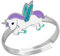 Kinderschmuck Ring. Einhorn Geschenke für Mädchen. Tier Schmuck für Kinder. Weite verstellbar aus 925 Sterling Silber. Kinderschmuck kommt in Geschenkbox.