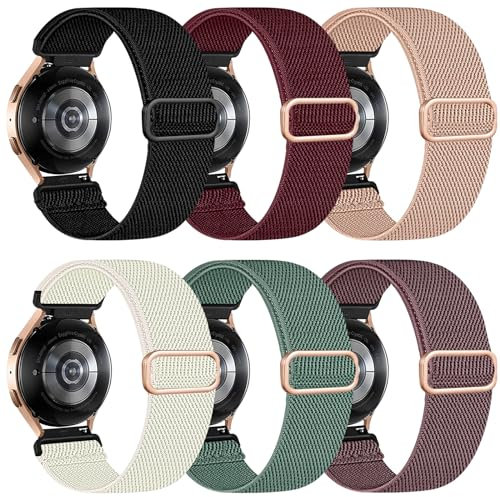 chinbersky 22mm Elastisches Nylon Armband Kompatibel mit Samsung Samsung Galaxy Watch 3 45mm/Galaxy Watch 46mm/Gear S3 Classic/Huawei GT2, für Huawei Watch GT/GT 2 46mm/Watch GT2e/GT2 Pro