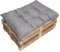 Coussins de palette, Coussins de chaises, Coussins de banc, grand coussin de sol, coussin de sol pour enfants (120_x_80_cm, Gris)