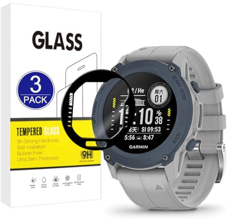 X-Dision [3 Stück] Displayschutzfolie kompatibel mit Garmin Descent G1,[Kratzfest, High Definition][3D Curved Full Cover] Schutzfolie für Garmin Descent G1