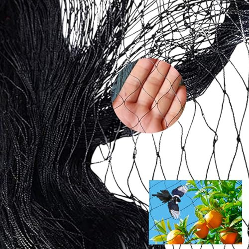 IKIJM Filet Anti Oiseaux Voliere: Filet Poules de Protection - Polyvalente Filet Anti Pigeon pour Plante pour Oiseaux 1in de Mailles (15mx15m-2.5cm)