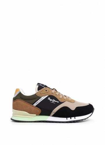Pepe Jeans London Class B Sneaker, Grau/Dunkelgrau, 43 EU