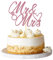 Sumerk 1 Stück Mr & Mrs Cake Topper Wedding Cake Toppers Mr and Mrs Decoration Cake Decoration for Wedding Anniversary Engagement Gold Bridal Shower Party Decoration Pink