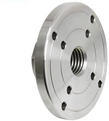 accessoires de tour, Plaque frontale de tour à bois en acier, filetée de 1 pouce X 8 TPI, 4 pouces sans mandrin à vis