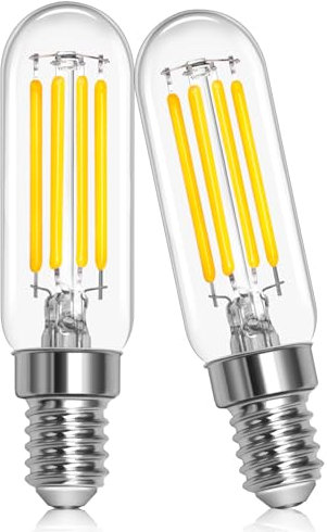 Morotty 2 Pcs, T22 E14 Led Bulb Cooker Hood 3W 230V, Extractor Fan Light Bulb 6000K Cold White, 3W LED to Replace 40W Halogen Bulb,T22 E14 Led Light Bulb for Fridge, Oven Hood, Extractor Fan