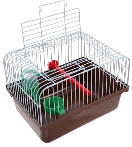 VANZACK Tragbarer Kleiner Vogelkäfig Für Nymphensittiche Reise-transportkäfig Mit Griff Futternapf Wasserzufuhr Sicher