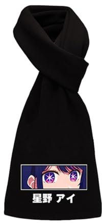 A Jeff's Store eu OSHI NO KO Schal Anime Hoshino Ai Schal MäNner Frauen Teenager Winter Warm Schal Neutral Warm Lang Schal Schal Schal Outdoor Warm Schal
