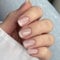 24Pcs French False Nails - Short Square Press On Nails Gradient - Acrylic Full Cover Fake Nails with Glue, Reusable Stick On Nail for Women - DIY Manicure Art for Home & Party