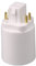 Dorccsi LED Light Bulb Adapter 4 Pin Screw-Based GX24Q Light Bulb Converter Socket Heat-resistant Plug Adapter Plug Touch Lamp Converter Socket