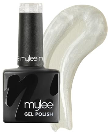 Mylee Gel Nail Polish 8ml [A Pinch Of Salt] - UV/LED Soak-Off Nail Art Manicure Pedicure for Professional, Salon & Home Use [Shimmer Range] - Long Lasting & Easy to Apply