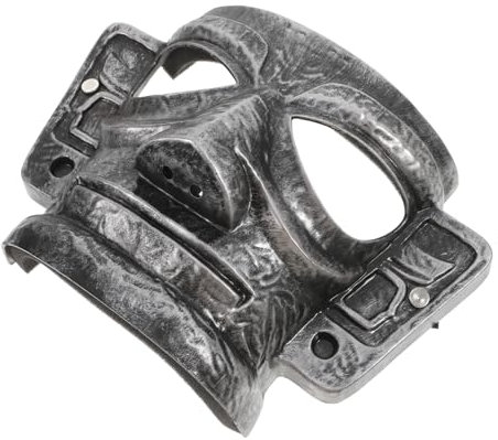 FRCOLOR Steampunk Full Face Mask Vintage Design Adult Costume Accessory for Halloween Parties Themed Events Unique Retro Style Silver