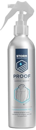 STORM Air-Cure Spray-On Apparel Proofer | Spray-on Waterproof Solution To Restore Water Repellent Properties to Outdoor Clothing and Gear | PFAS-Free
