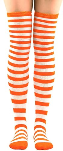 LXOrdora Over Knee Thigh High Socks Women Striped Stockings | Over Knee Style, Comfort Fit, Casual Daily Wear for Women