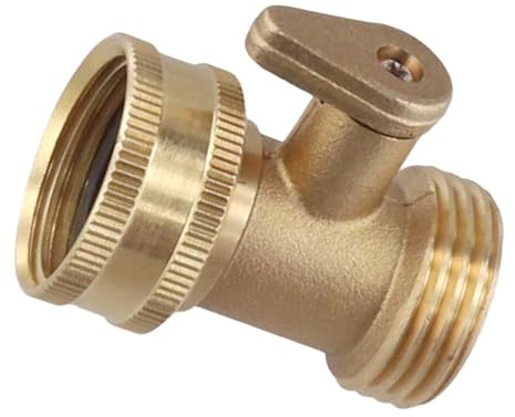 Opatiny 86,4 cm Gartenschlauch-Absperrventil, massives Messing für Wasserdurchflusskontrolle, Anschluss mit OnOff-Griff, Sprinkler, Bewässerung und Wohnmobil-Anschluss