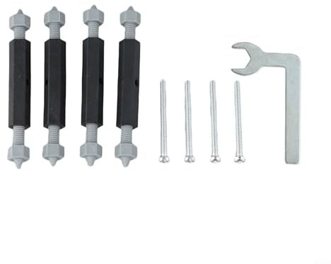 Aste di supporto per riparazione di cassette per interruttori di tipo 86, per scatola inferiore montata a parete, 4 paia, 4 viti di fissaggio, 1 chiave inglese regolabile circa 65 mm-85 mm, puntone in