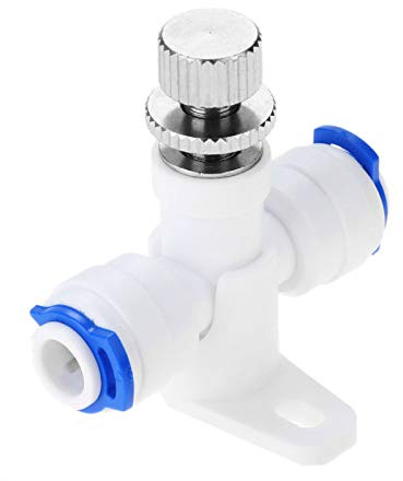 Yetaha Reverse Osmosis 1/4 Hose RO Water Flow Adjust Valve Regulator | Waterflow Control Valve Connector Fitting Water Speed Controller
