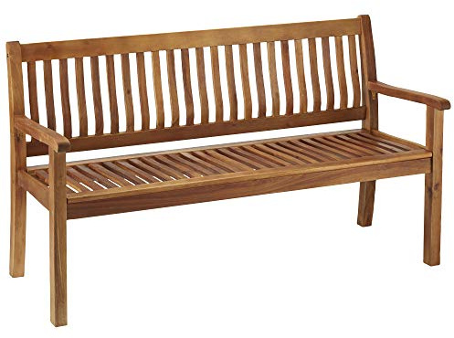 Garden Gear Acacia Hardwood 3-Seater Garden Bench, Water Resistant Furniture for Outdoor Patio & Decking, L149.5 x W62.5 x H90cm
