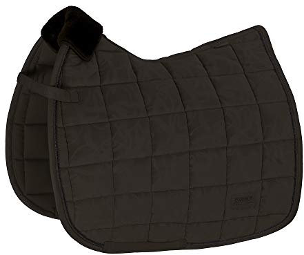 Eskadron Platinum Velvet Stamp Schabracke Greige oder havannabrown, Größe:Dressur Warmblut (DL), Farbe:havannabrown