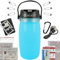 First Aid Only Notfall-Leuchte mit SOS-Signal inkl. Erste Hilfe-Set, Multitool, Karabiner, mit Akku, USB-Kabel, Solar, blau, P-10050