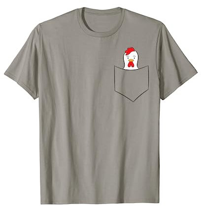 Huhn in der Tasche Huhn im Taschen Hahn T-Shirt