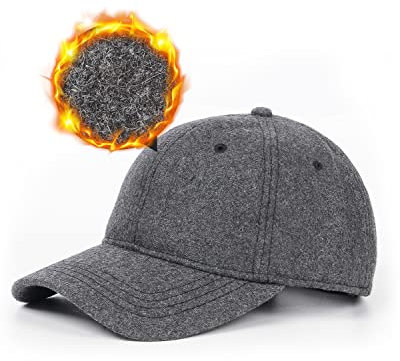 Zylioo XXL Winter Basecap Großen Kopf, Fleece Running Cap, Warme Wolle Kappe Baseballkappe
