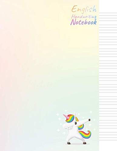 English Handwriting Notebook: 4 Line Notebook for Children : Handwriting Practice Notebook 4 Lines : Improve Handwriting For Children or Adults : 90 Pages 8.5x11 Inches