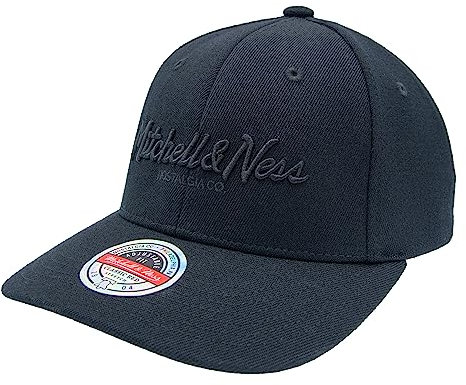 Mitchell & Ness Classic Red Pinscript Snapback, Black