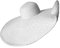 GOWEGB Grand chapeau de plage pour femme avec protection solaire d'été à large bord, A - Blanc, taille unique