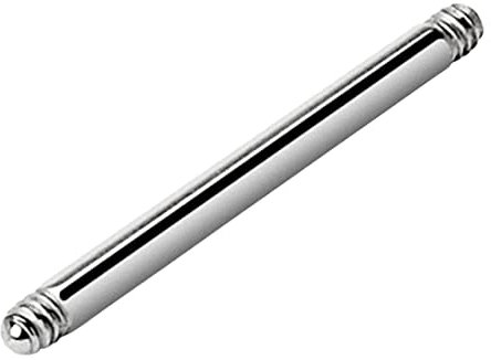 Taffstyle Piercing Ersatz Gewinde Hantel Stab Stecker Silber Farben Chirurgenstahl Stärke 1,2 mm x Länge 6mm