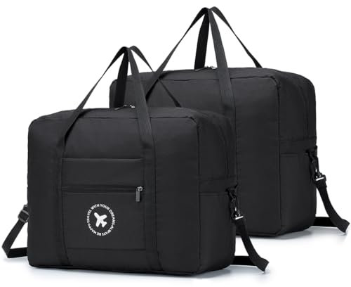 BAGZY Reisetasche Faltbare Handgepäck easyJet Wizzair Ryanair Taschen Koffer Tasche Wasserdicht Umhängetasche Reise Kabine Gepäck Reisetasche Weekender Sporttasche Handtaschen Hospital Bag