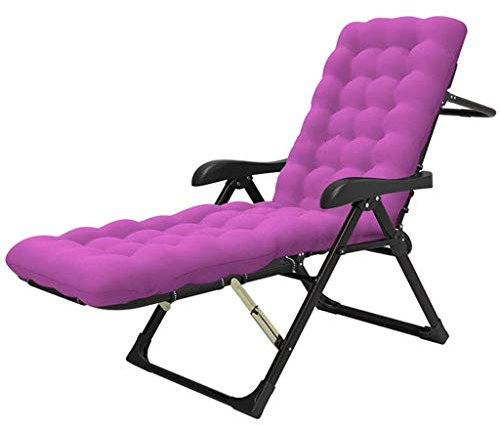 CAPXXIN Zero-Gravity-Stuhl, Sonnenliege, Kissen, Garten, Terrasse, Liegestuhl, Liege, Lounge, Dickes Polster, Sitzbezug für den Außenbereich mit Fußstütze, lila Chaiselongue Needed
