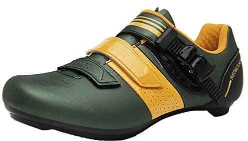 Zapatillas De Ciclismo De Carretera para Hombre Compatibles con Peloton con Tacos Delta Ligeros Y Cómodos para Bicicletas De Carreras De Carretera,B,38 EU