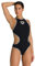 Arena One Big Logo Costume Intero Donna, Costume da Bagno ad Asciugatura Rapida, Costume da Bagno Sportivo in Tessuto Arena MaxLife Eco con Massima Resistenza al Cloro e Protezione UV UPF 50+