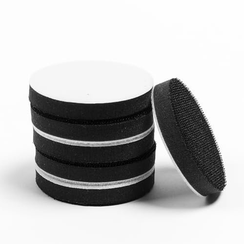 UPWOOD 3-Inch Soft Sponge Interface Pads, 6 Pads per Pack, Essential for Polishing, Sanding, and Grinding Curved Surfaces, Hook and Loop Replacement Buffer Pad