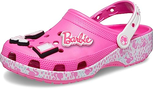 Crocs Unisex Barbie Classic Clogs, Electric Pink, 13 US Men | Freizeitschuhe