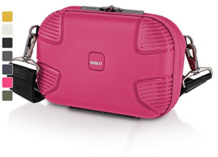 IMPACKT IP1 Handgepäck Crossbody Bag aus recyceltem Post-Consumer-Plastik; nachhaltige Umhängetasche mit 6 Jahren Garantie + abnehmbaren Tragegurt