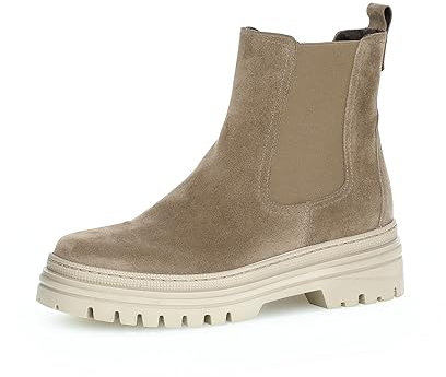 Gabor Damen Chelsea Boots, Frauen Stiefeletten,Wechselfußbett,Best Fitting,Kurzstiefel,uebergangsschuhe,Lion (Panna),40 EU / 6.5 UK
