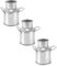 Ciieeo Mini Seaux en Métal 3 Pièces Pot De Lait Rétro Vase Pot À Lait Galvanisé Vase De Ferme Vintage Pots De Plantes Miniatures pour Maison De Poupée Micro Paysage Décor